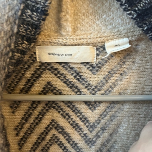 Anthropologie Sleeping on Snow Mailbi Open Front Cardigan Sweater Vest - Picture 3 of 4